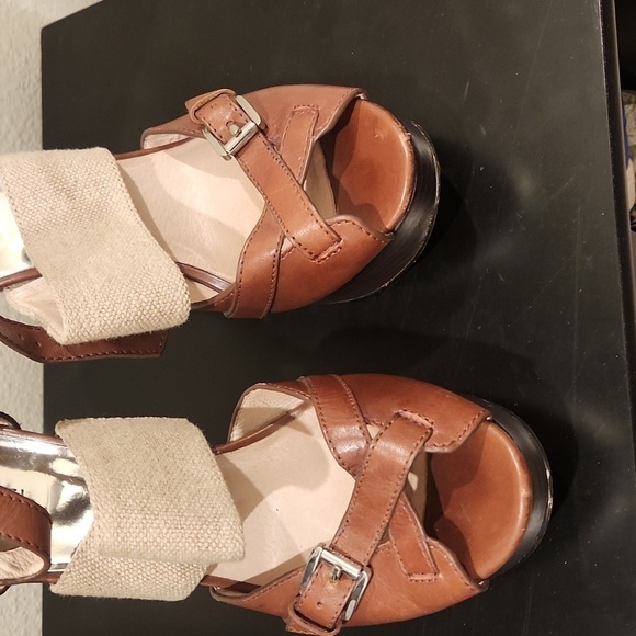 MICHAEL KORS Brown and Tan Women's Heels - Picture 6 of 8